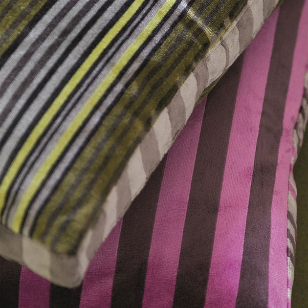 Stitched Herringbone Stripe Linen Cotton Fabric, Hand Woven for Cushions  and Bedheads