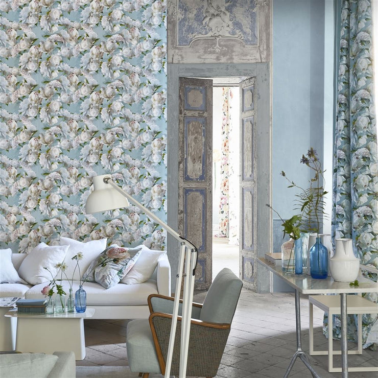 Designers Guild Peonia Lino Zinc