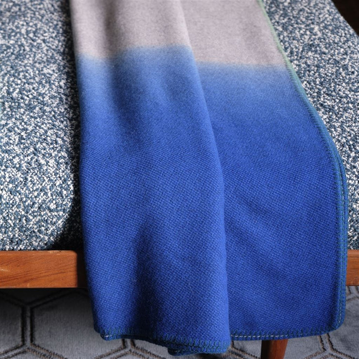 Designers Guild Saraille Cobalt Ombre Throw