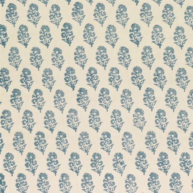 Allie Blockprint - Chambray