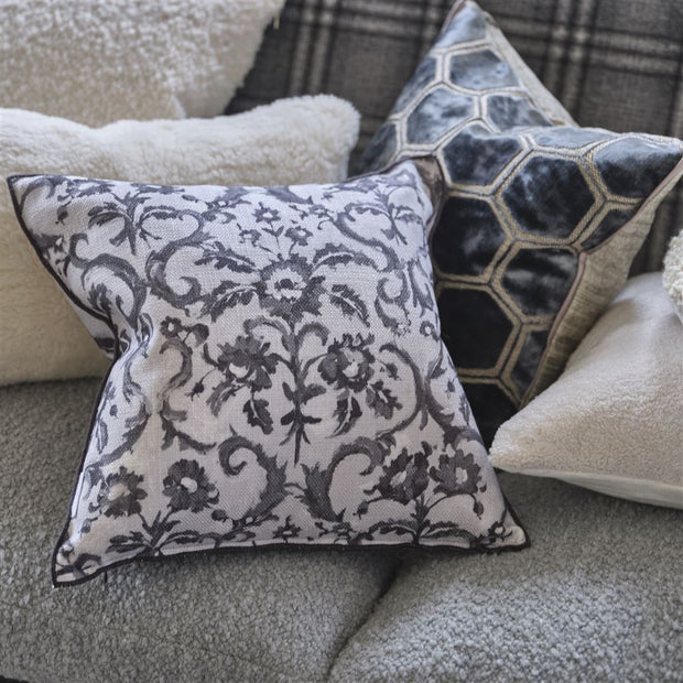 Designers Guild Guerbois Charcoal Cushion