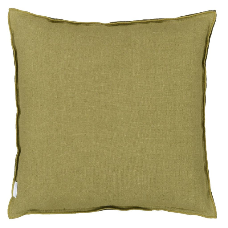 Designers Guild Brera Lino Lime & Moss Linen Cushion