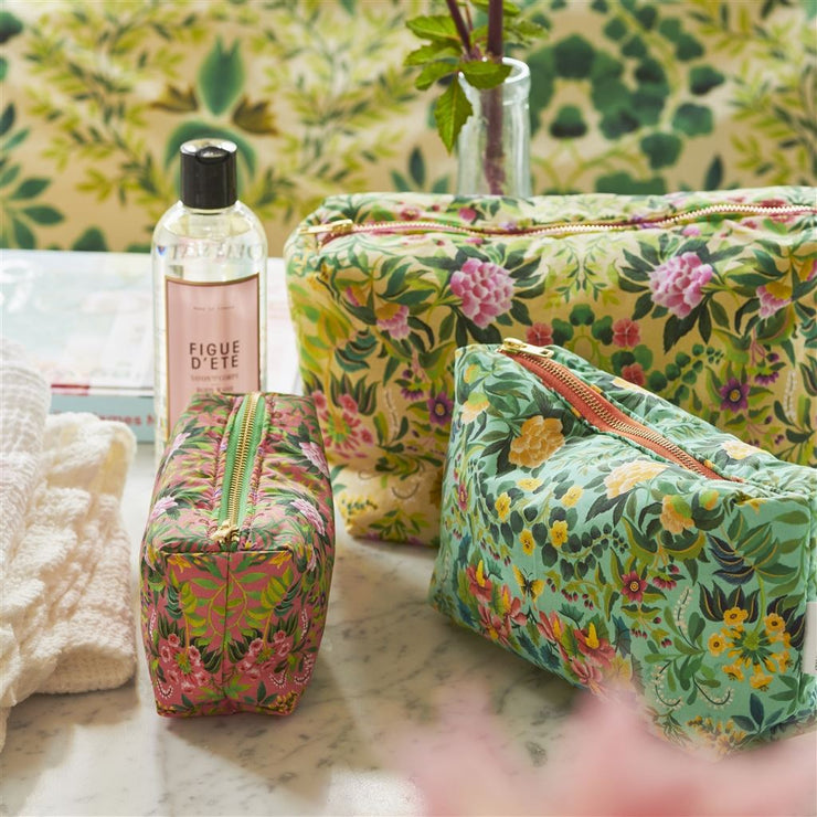 Designers Guild Ikebana Damask Peony Small Washbag – Sheen Upholstery