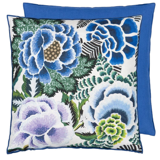 Rose de Damas Cobalt Cushion