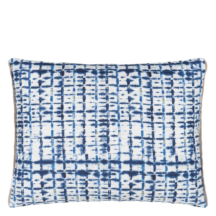 Designers Guild Parquet Batik Indigo Cushion