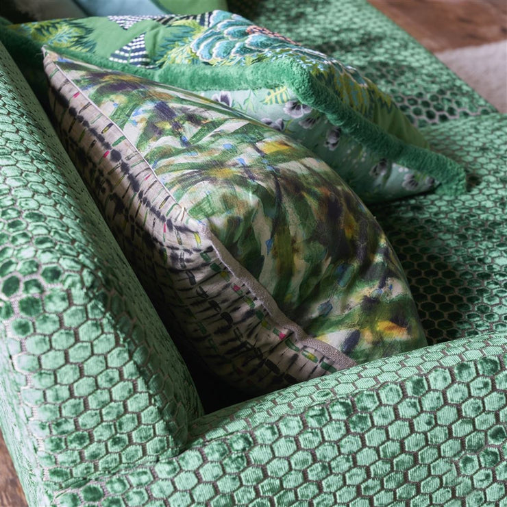 Designers Guild Parquet Batik Forest Cushion