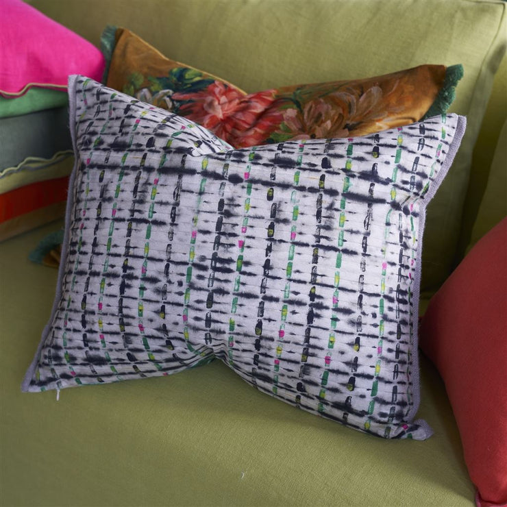 Designers Guild Parquet Batik Forest Cushion