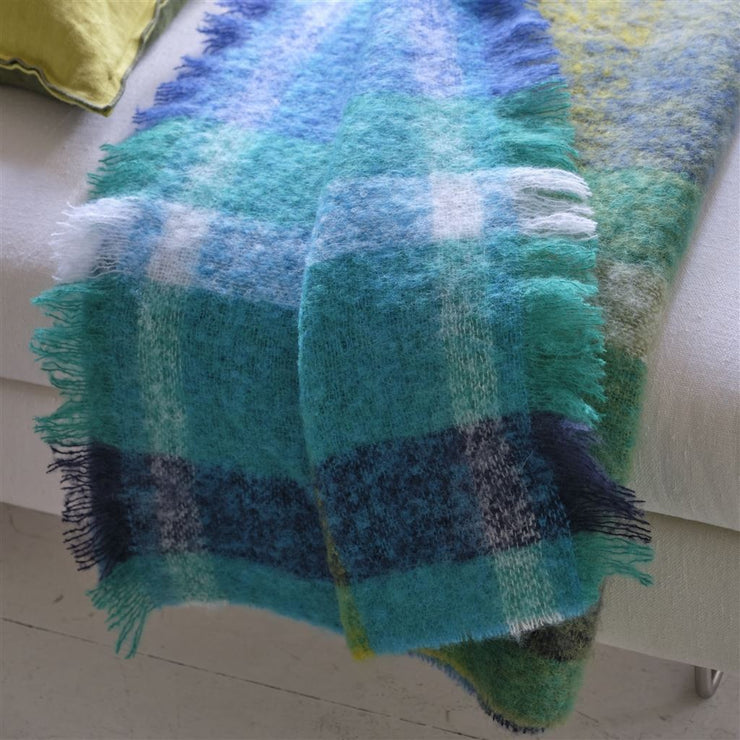 Designers Guild Fontaine Cobalt Throw