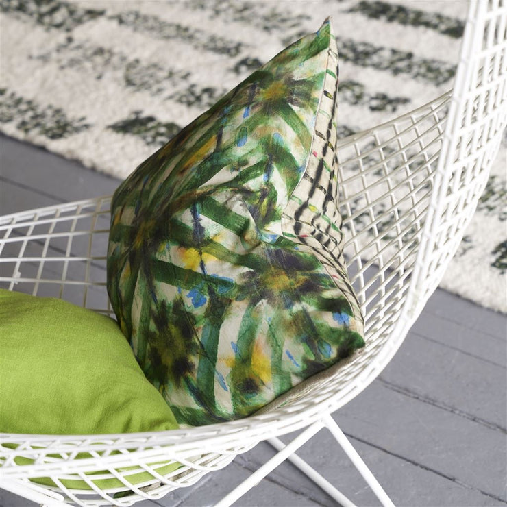 Designers Guild Parquet Batik Forest Cushion