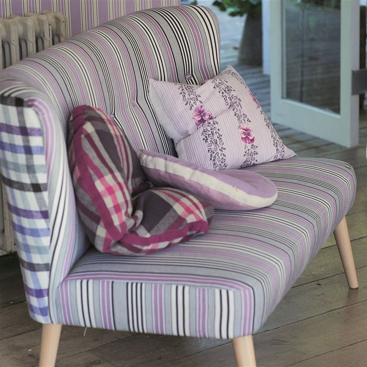 Designers Guild Essentials Pinstripe - Cassis