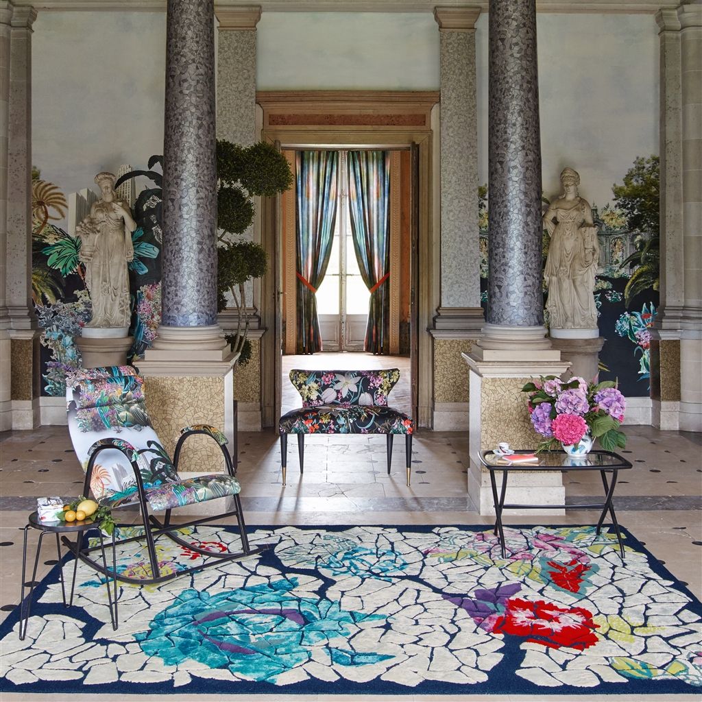 REGLISSE ~ Josephine Christian Lacroix Designers Guild Embroidered Upholstery Drapery offers Fabric by HALF Yard