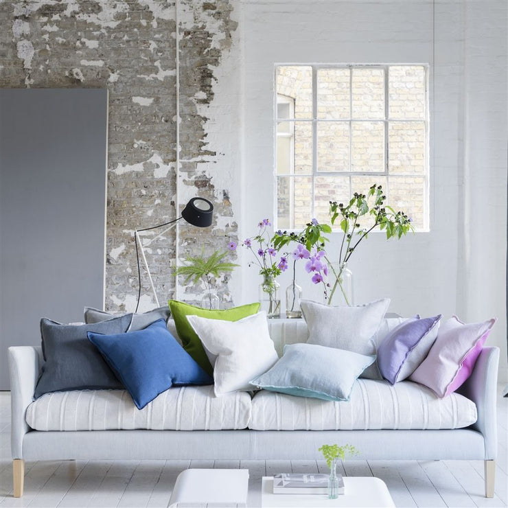 Designers Guild Brera Lino Alabaster Linen Cushion