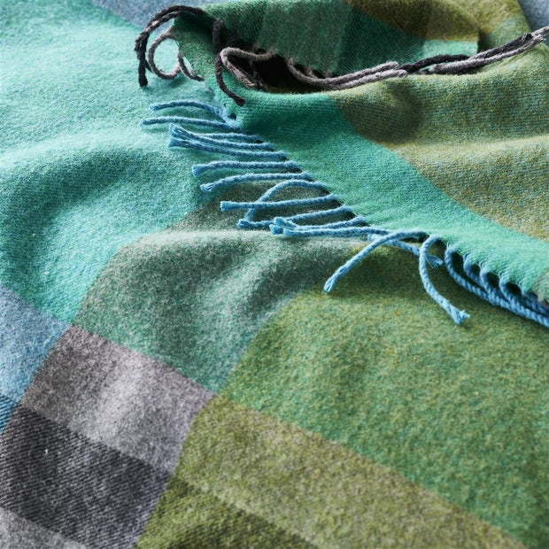 Designers Guild Bampton Emerald Woven Throw