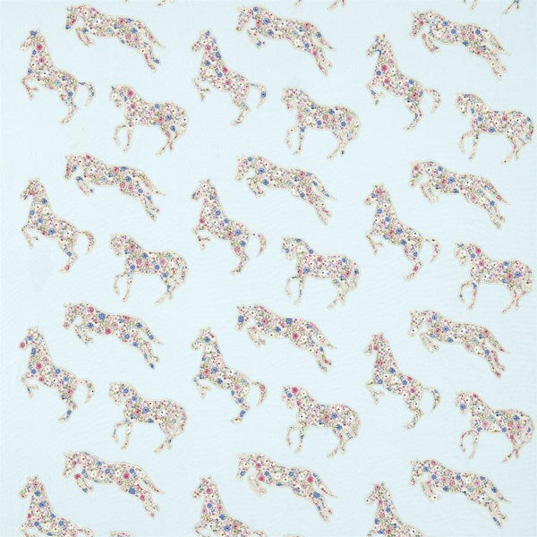 Pretty Ponies Chintz/Blue