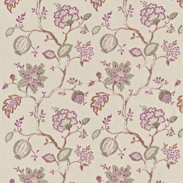 Hadham Emb 232092 Amethyst/Linen